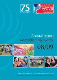 Annual report Adroddiad blynyddol - WCVA