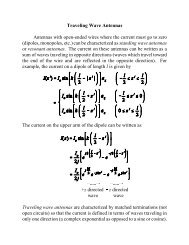 Traveling Wave Antennas - Electrical and Computer Engineering