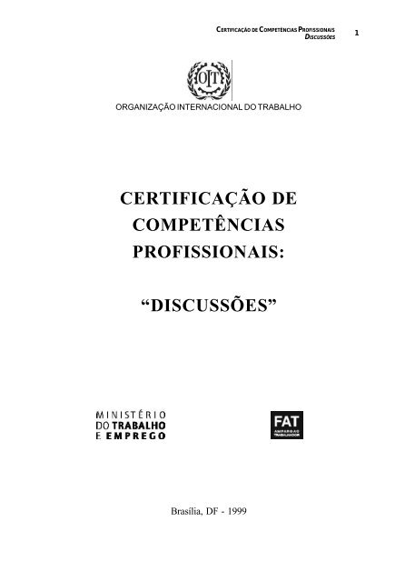 certificação de competências profissionais - Organização ...