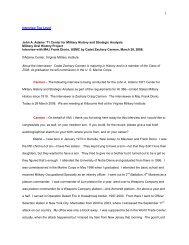 MAJ Frank Diorio Interview Transcript. Marine Corps Oral History ...