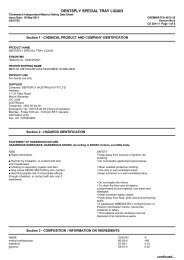 Chemwatch Australian MSDS 4613-35 - Dentsply