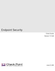 Endpoint Security - Check Point