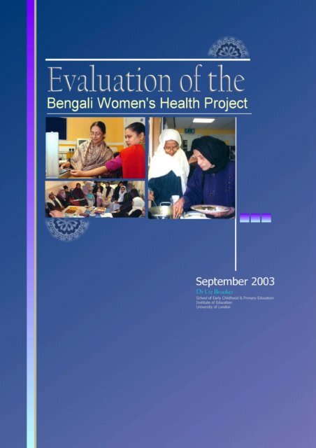 Evaluation Report Bengali Women S Health Project