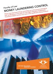 MONEY LAUNDERING CONTROL - University of Johannesburg