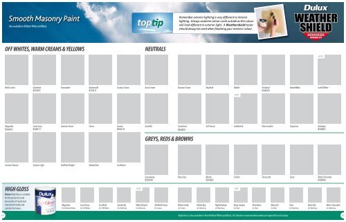 Dulux Colour Chart Ireland