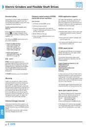 Electric Grinders and Flexible Shaft Drives - Rerom