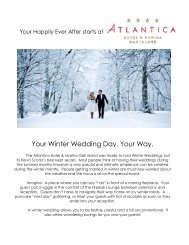 Winter Wedding Special - Atlantica Hotel & Marina Oak Island