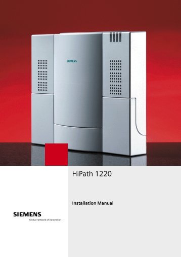 HiPath 1220 - TierOne Telecommunications