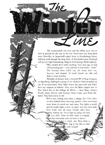 The Winter Line - The George C. Marshall Foundation