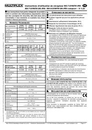 Instructions d'utilisation du rÃ©cepteur RX-7-SYNTH ... - PB ModÃ©lisme