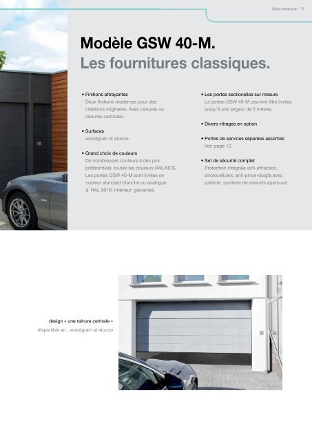 Documentation portes de garage - UNINORM Technic AG
