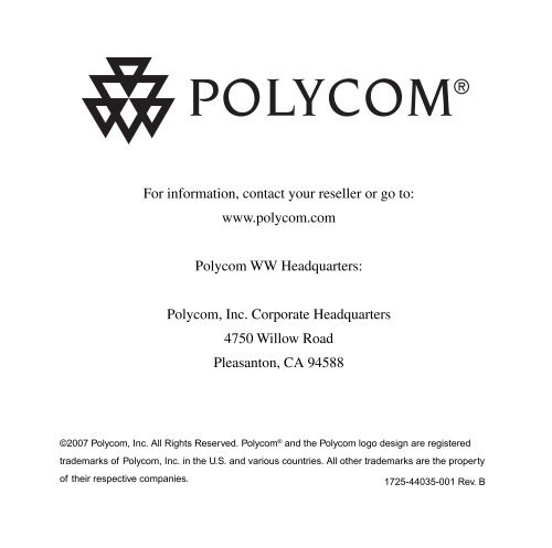 Polycom Communicator C100 User Guide - Polycom Support