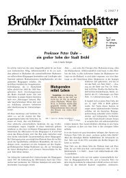 Professor Peter Dahr – ein großer Sohn der Stadt Brühl