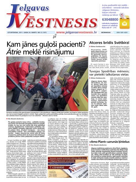 2011.gada 24.marts Nr.12(197) - Jelgavas VÄstnesis