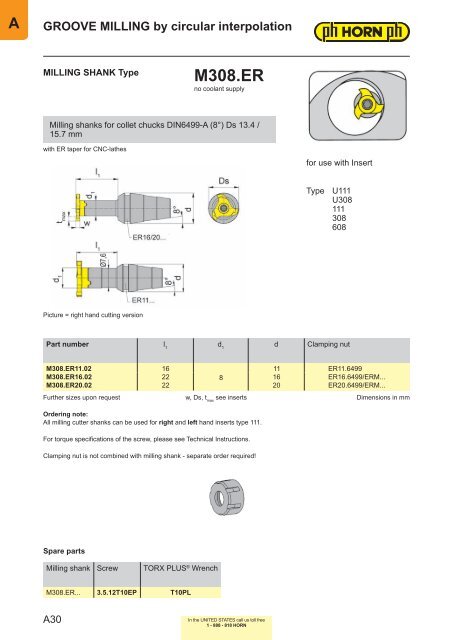 Milling-Chapter A - Horn USA, Inc.