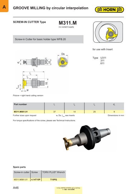 Milling-Chapter A - Horn USA, Inc.