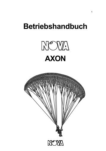Betriebshandbuch AXON - Nova Paragliding