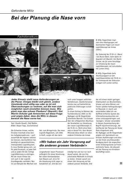 ARMEE Aktuell 2/2005 - Führungsunterstützungsbrigade 41 / SKS