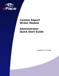 Custom Report Writer Module Administrator Quick Start Guide