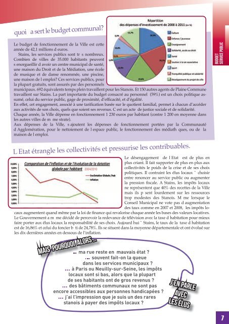 Bilan mi mandat : Mais que fait donc la ville ... - Ville de Stains