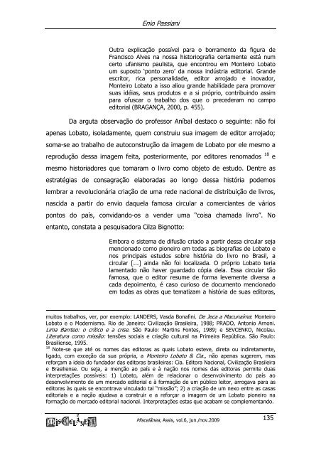 monteiro lobato, mercado editorial e campo literÃ¡rio ... - UNESP-Assis