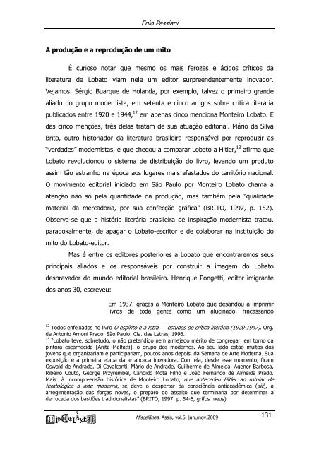 monteiro lobato, mercado editorial e campo literÃ¡rio ... - UNESP-Assis