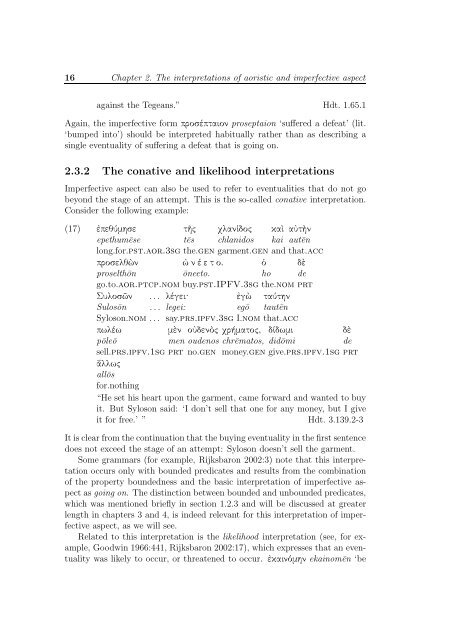 Aspect in Ancient Greek - Nijmegen Centre for Semantics