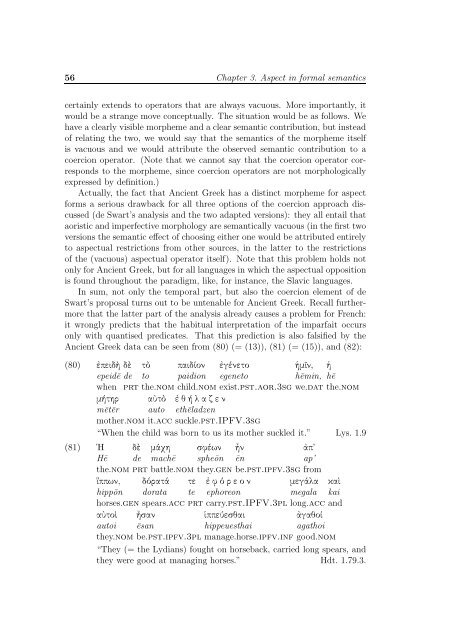 Aspect in Ancient Greek - Nijmegen Centre for Semantics