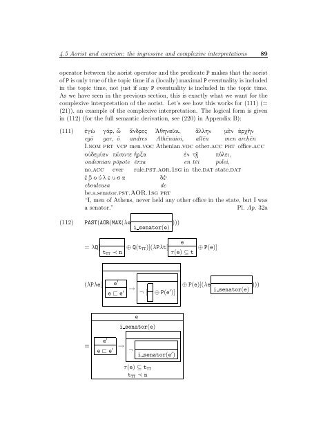 Aspect in Ancient Greek - Nijmegen Centre for Semantics