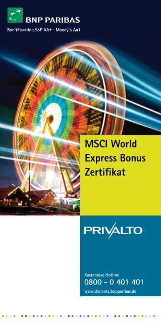 Bonus Zertifikat Bonus Zertifikat