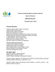 175th Meeting of the Board of Directors minutes - DC Water
