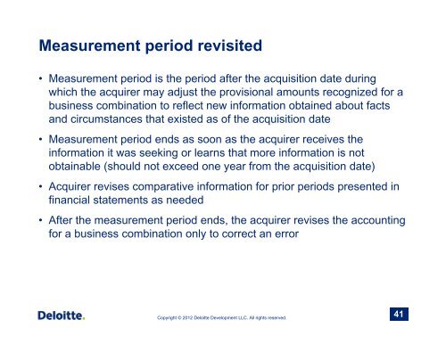 Deloitte FAS 141R-Acquisition Accounting