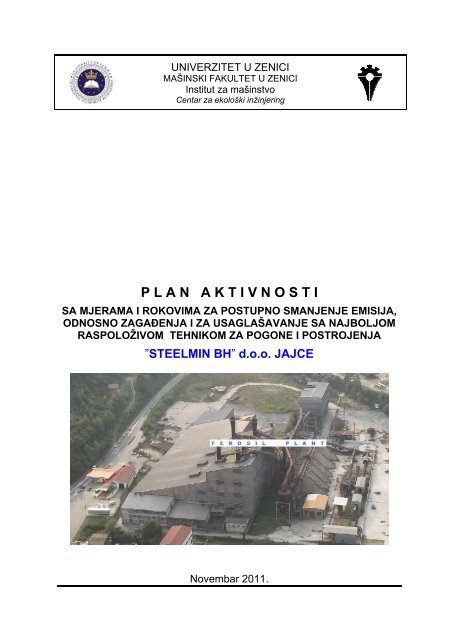 Plan Aktivnosti - STEELMIN BHâ d.o.o. JAJCE Skela bb, Jajce pdf