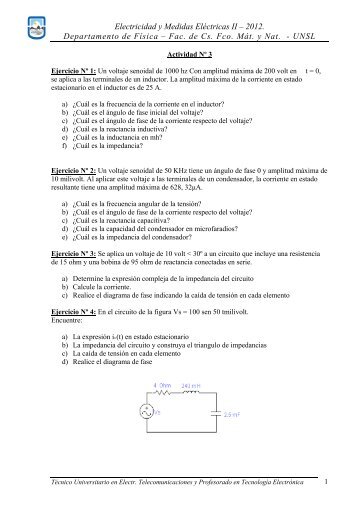 2012. Departamento de FÃ­sica â Fac. de Cs. Fco. MÃ¡t. y Nat. - UNSL