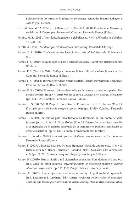 Educação para a cidadania e Direitos do Homem - Exedra