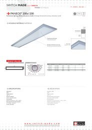 SWITCH MADE DATA SHEETS PANEOSÂ® 200x1200