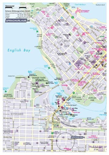 Stadtplan Vancouver - Sprachurlaub.de