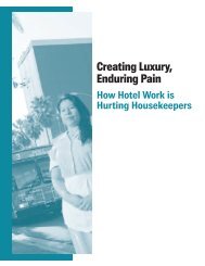 Report (2006) Creating Luxury, Enduring Pain - Hotel Workers Rising