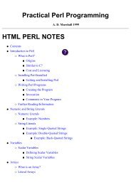 Practical Perl Programming