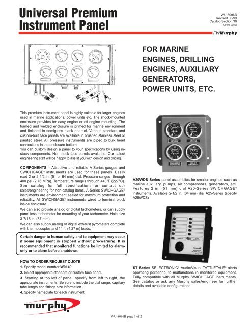 WU-8096B bulletin - Murphy