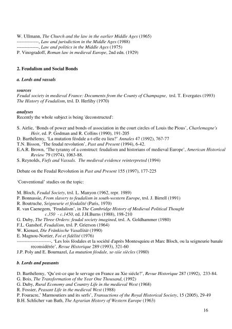 HISTORICAL TRIPOS PART I Paper 14 BIBLIOGRAPHIES ...