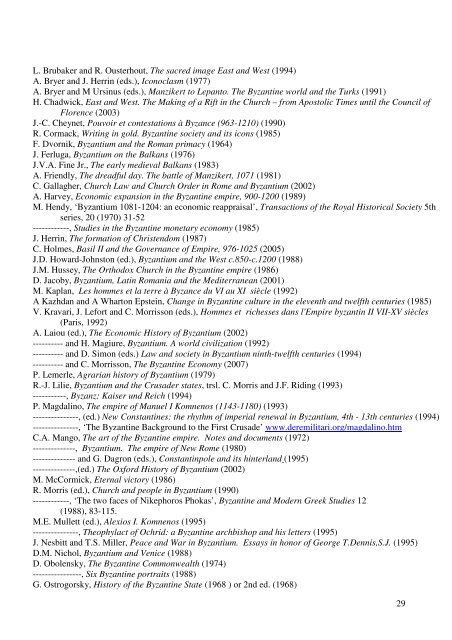 HISTORICAL TRIPOS PART I Paper 14 BIBLIOGRAPHIES ...