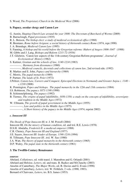 HISTORICAL TRIPOS PART I Paper 14 BIBLIOGRAPHIES ...