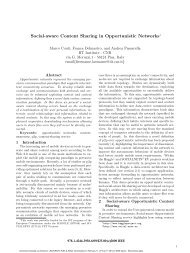Social-aware Content Sharing in Opportunistic Networks