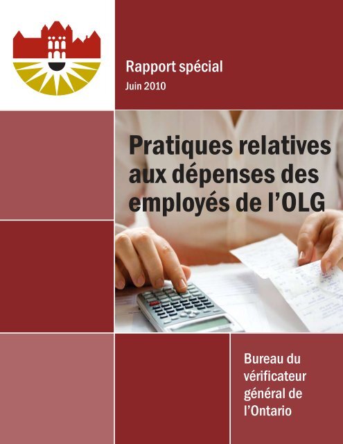 Pratiques relatives aux dÃƒÂ©penses des employÃƒÂ©s de l'OLG (Rapport ...