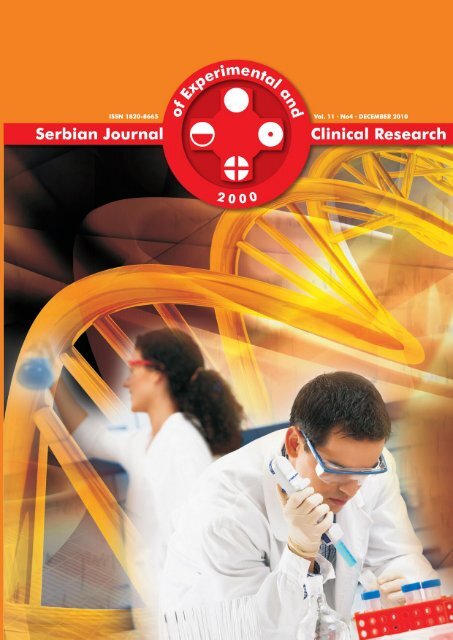 Serbian Journal of Experimental and Clinical Research Vol11 No4