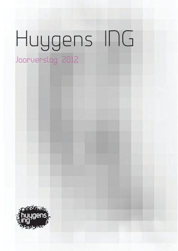 Jaarverslag 2012 - Huygens ING - KNAW