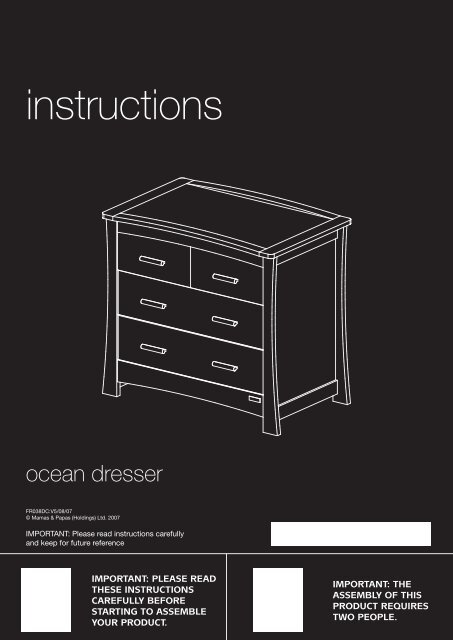 Ocean Dresser Instructions Mamas Papas