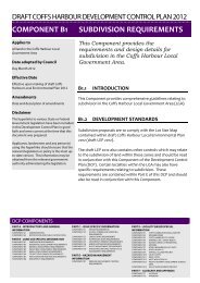 COMPONENT B1 SUBDIVISION REQUIREMENTS - Coffs LEP