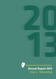 Programme for Government Annual Report 2013 - Department of ...